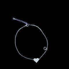 Anklet Heart Trinket Silver