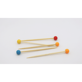 RZ - Accessories - Picks - Wood - Colored Ball - 100 pieces