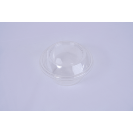 RZ - Crystal Containers Round Cup -DC 250cc with Lid - 50 pieces