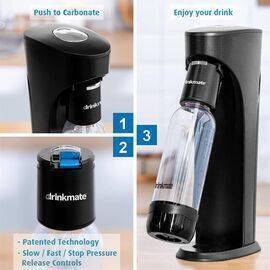 drinkmate - Maker for Sparkling Water and Soda with Filled CO2 Cylinder