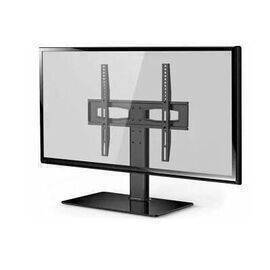 Floor TV Stand Black Up to 65". M/N:SH-3765Bقاعدة شاشةأرضية ثابتة تحمل لغاية 65 انش