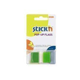 HOPAX - Stick'n Pop-Up Flags Solid Colors - Green 45 x 25 mm - Pack of 1