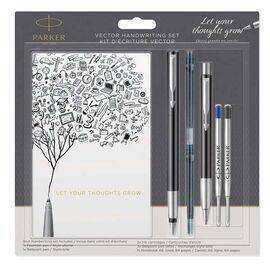 Parker Vector - Ballpoint Pen and Fountain Handwriting Set - Black