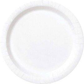 Unique - Plates Round 21.9cm Diam. - 8 pcs - White