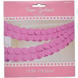 Amscan - Paper Garland 3.65 m - Pink