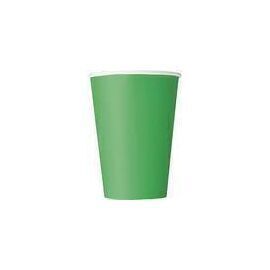 Unique - Party Cups 9oz - 270ml - 8 pcs - Emerald Green