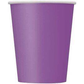 Unique - Party Cups 9oz - 270ml - 8 pcs - Pretty Purple