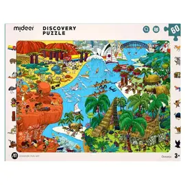 MIDEER - Puzzle Discovery Big World Small World Oceania 60P