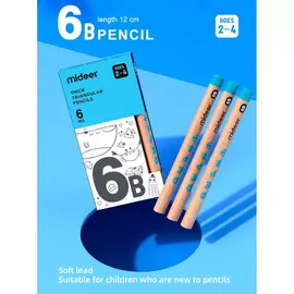 MIDEER - Pencils Thick Triangular 6B