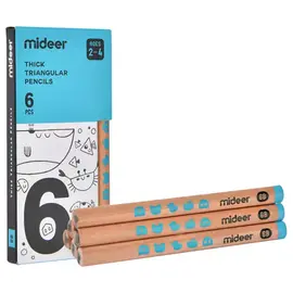 MIDEER - Pencils Thick Triangular 6B