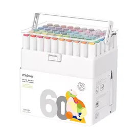 MIDEER - Marker Dual Tip 60 Colors