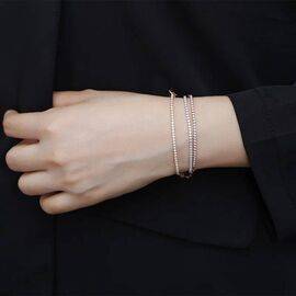 Bracelet Special Design Zircon 925 Sterling Silver - silver color-one bracelet