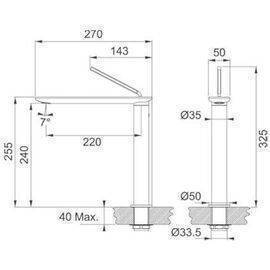 Franke - Kitchen Faucet Chrome D-Flux Spray