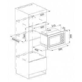 Franke - Microwave White Crystal60Cm Crystal White Fmw 250 Cr2 G Hw