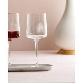 MADAME COCO - Wine Glass Set Musette Serenity Gold 4 Piece - 320ML