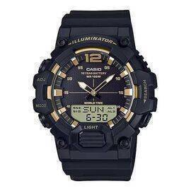 CASIO - Watch for Men Analog-Digital Combination Black Resin Band