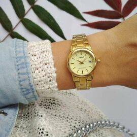 CASIO -  Watch for Women Gold Stainless Steel Strap 