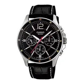 CASIO - Watch for Men, Leather Watch