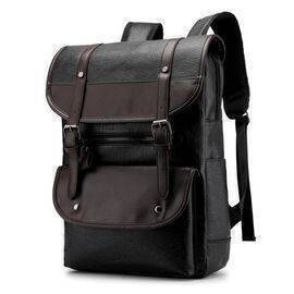 Yasoomade - Backpack for Laptop Leather Rucksack Rainproof Pu