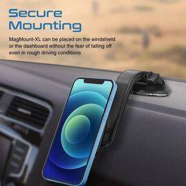 PROMATE - MagMount-XL Magnetic Car Phone Holder Premium 360-Degree Rotatable Dashboard with Anti-Slip Grip