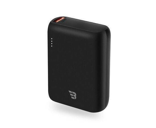 Baykron - Power Bank Compact 10000 mAh, USB-C PD 20W and QC 3.0 ports - Black