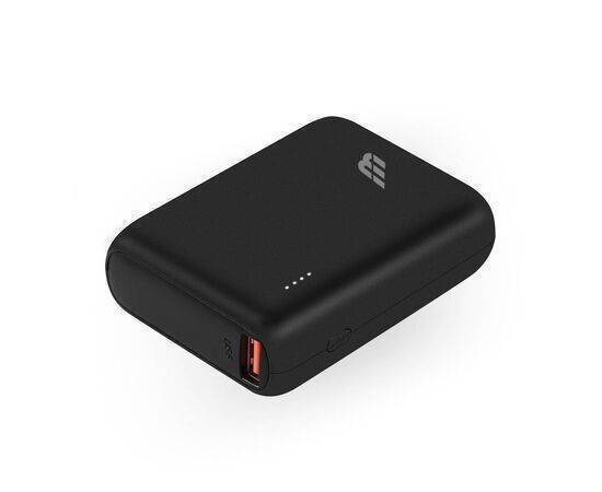 Baykron - Power Bank Compact 10000 mAh, USB-C PD 20W and QC 3.0 ports - Black