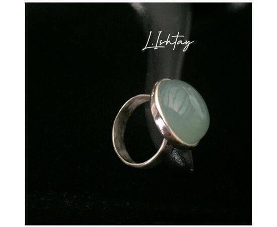 L . Ishtay Jewelry Ring with Prehnite Stone