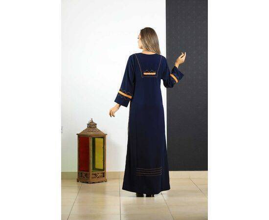 Aida Ghanem Designs - Abaya with Orange Embriodery