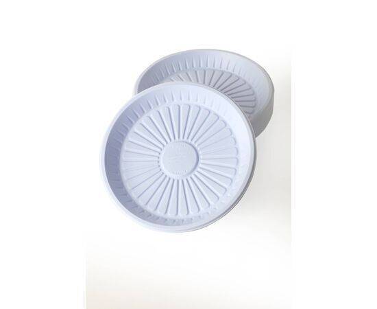 RZ - Plastic Plates Round White 18CM - 50 pieces