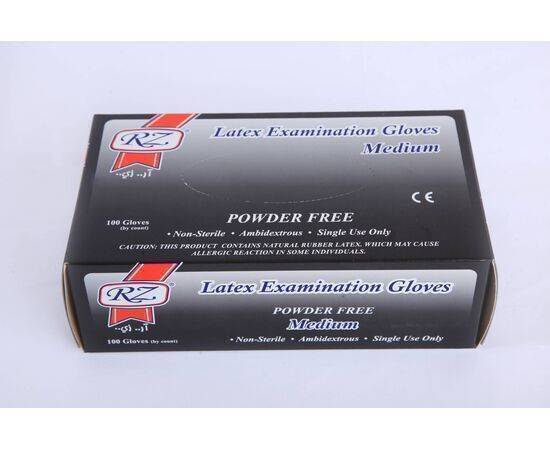 RZ - Latex Gloves - Light  Blue Box - Blue Glove - Powder Free - Small