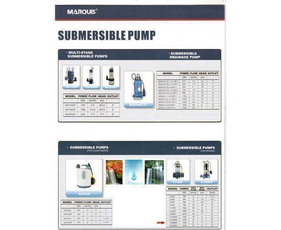 MARQUIS - Water Pump Submersible for Sewage Use 2.5HP