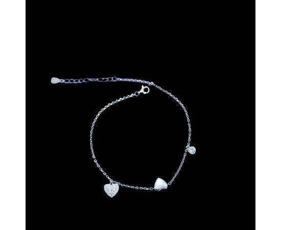 Anklet Silver Heart Charm