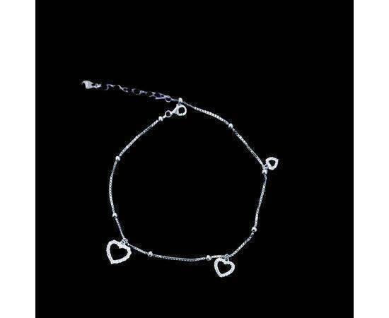 Anklet Silver Heart Trinket 