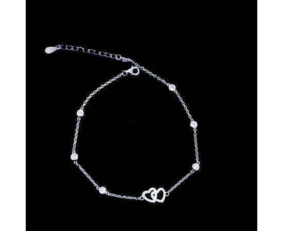 Anklet Silver Heart Trinket