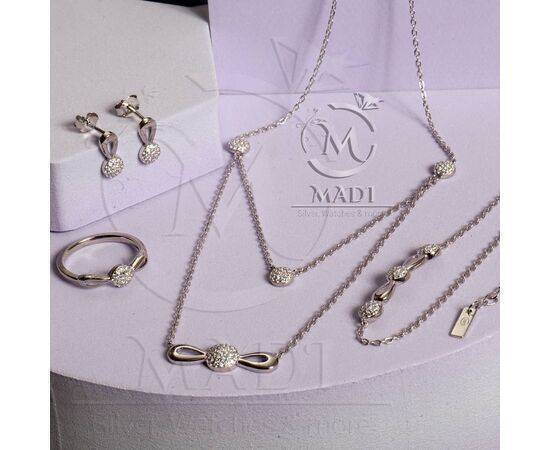 Double Layer Sterling Silver 925 V Shape Set