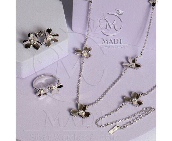 Luxurious Sterling Silver 925 Flowery Set