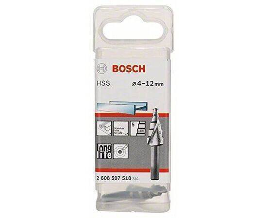 Bosch - ريشة هرمية حفر حديد 4-12 ملم