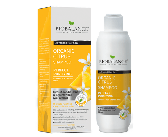 BIO BALANCE - Shampoo Organic Citrus Perfect for Greasy Hair