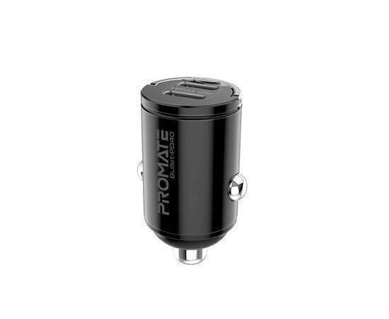 PROMATE - Car Charger with 40W Dual USB - C PD Promate Bullet-PD40 Car Charger with 40W Dual USB - C PD