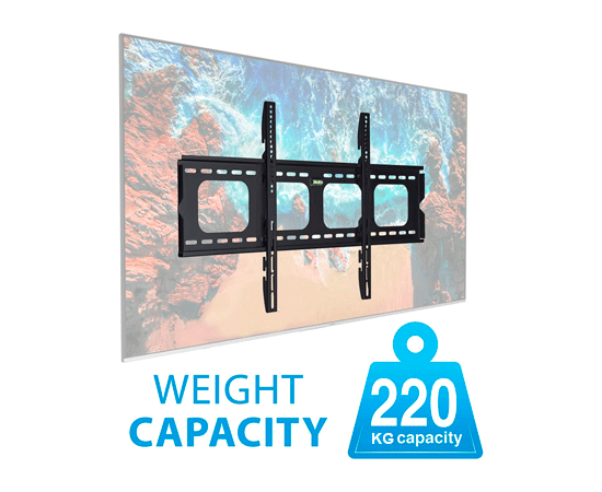 Fixed TV Wall Mount Up to 90".M/N: DS900قاعدة شاشة حائطية ثابتة تحمل لغاية 90 انش