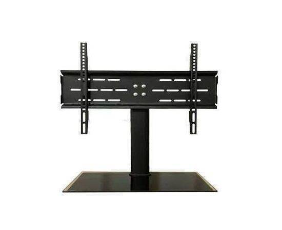 Floor TV Stand Black Up to 65". M/N:SH-3765Bقاعدة شاشةأرضية ثابتة تحمل لغاية 65 انش