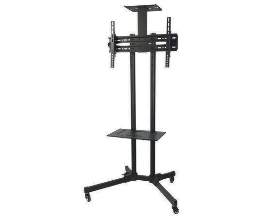 TV Trolly Stand Display Up to 65". M/N:1500 قاعدة شاشة متحركة بعجلات تحمل لغاية 65 انش