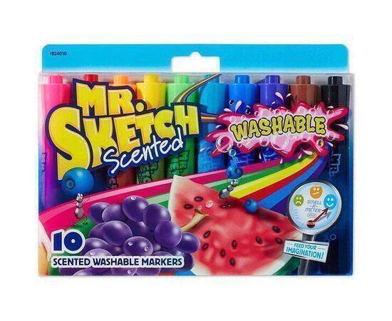 MR.SKETCH - Coloring Markers - Set of 10 - Scented + Washable