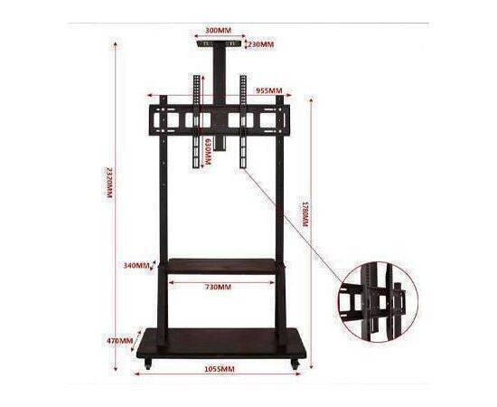 TV Trolley Stand Display Up to 85".