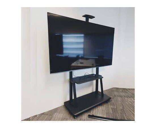 TV Trolly Stand Display Up to 65". M/N:1500 قاعدة شاشة متحركة بعجلات تحمل لغاية 65 انش