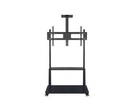 TV Trolly Stand Display Up to 65". M/N:1500 قاعدة شاشة متحركة بعجلات تحمل لغاية 65 انش