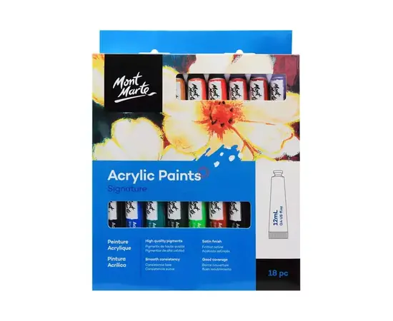 Mont Marte - Acrylic Paint Set / 18 Tubes