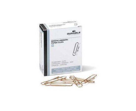 DURABLE - Paper Clips - Large 50mm - Pack of 100