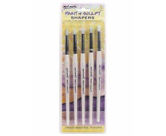 Mont Marte - Paint and Sculpt Shapers Brushes - Set of 5