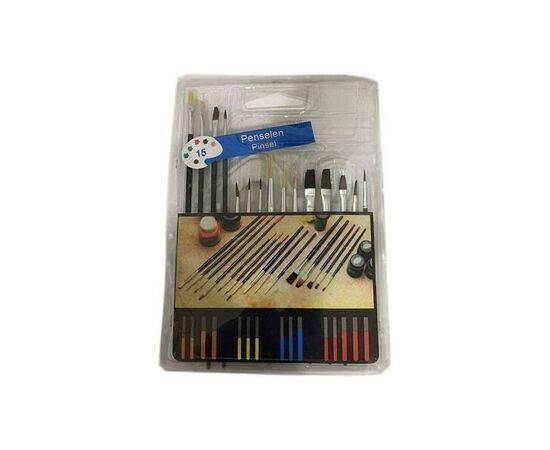 Sis Art Oil & Acrylic Paint Brushes Set of 15 Asst Sizes